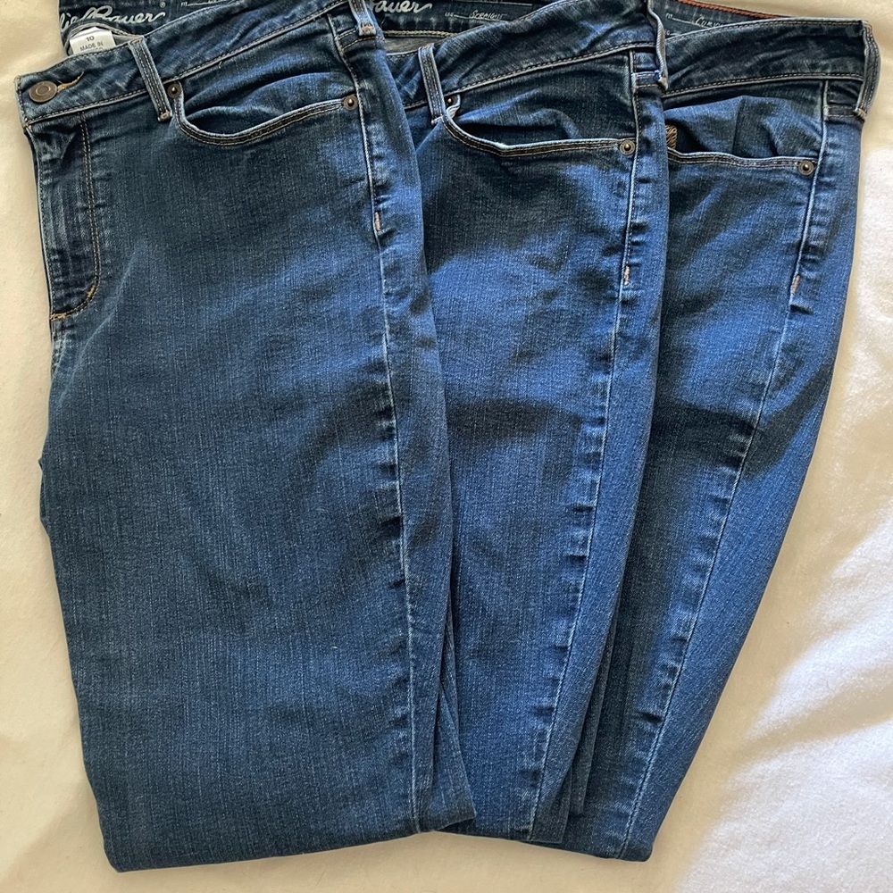 Eddie Bauer straight leg curvy jeans